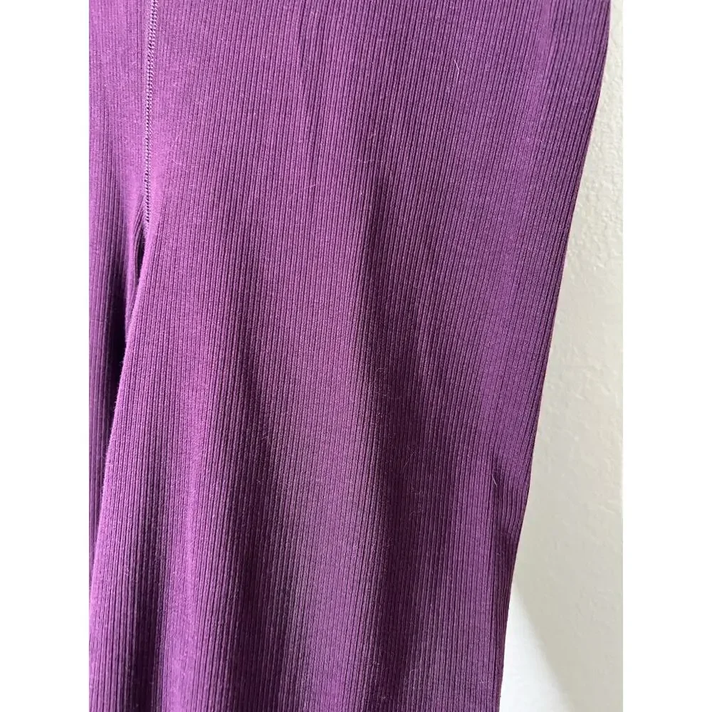 Pact Women's Wide Leg Jumpsuit Pants in Deep Plum - Picture 2 of 4